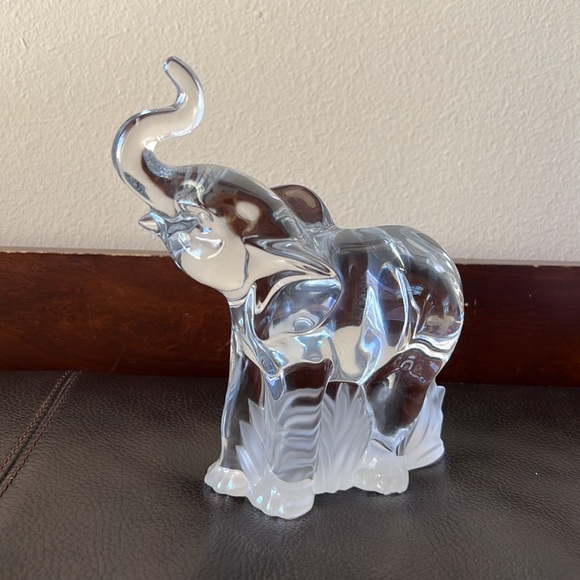 Vintage Lenox Fine Crystal Elephant w/Trunk Up Made in Germany - Picture 2 of 7